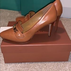 Coach Garden Semi Matte Calf leather heels